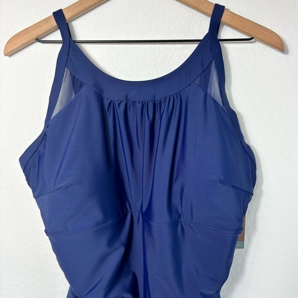 SMISMIVO BLUE ONE PIECE WOMEN SWIMSUIT PLUS SIZE XXL NEW WITH TAGS SWIMWEAR - Picture 9 of 9